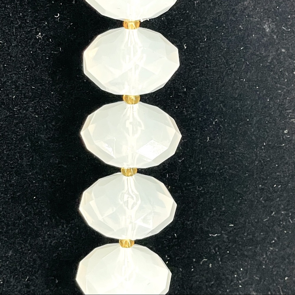 Joan Rivers Milk Faceted Lucite Bead Necklace - Picture 4 of 6